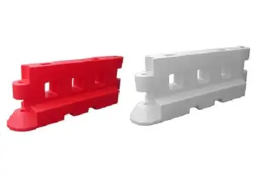 Cestné zvodidlo GB – PE, červená | biela, 900×500×2325 mm